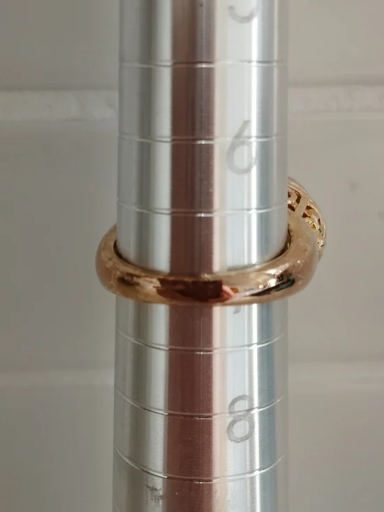 Gold Vermeil Multi-Stone Ring with Blue Topaz, Citrine And Peridot Stones Size 7 - Picture 5 of 5